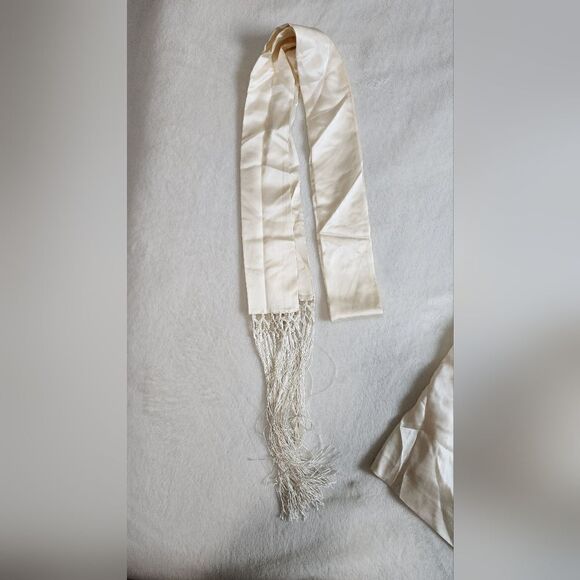 Lauren Ralph Lauren Satin Wide Leg Pants with Belt size 14 - Picture 3 of 5